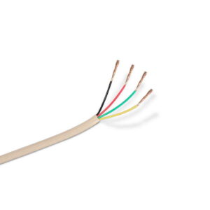 aisens cable de telefono 4c 100m color beige