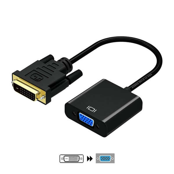 aisens conversor dvi d a vga 24+1/m hdb15/h 10cm color negro