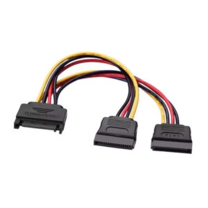 aisens cable sata alimentacion sata/m 2xsata/h 20cm color negro
