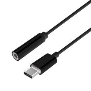 aisens conversor usb c a audio estilo apple usb c/m jack 3.5/h 15cm color negro
