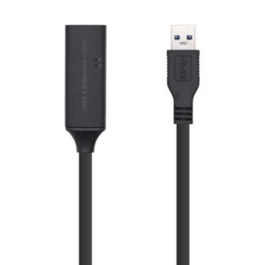 aisens cable usb 3.0 prolongador con amplicador tipo a/m a/h 5.0m color negro