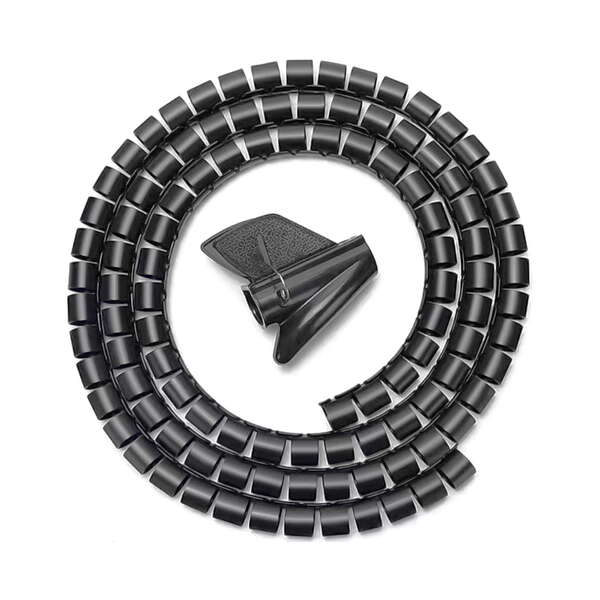 aisens organizador de cable en espiral 25mm 1.0m color negro
