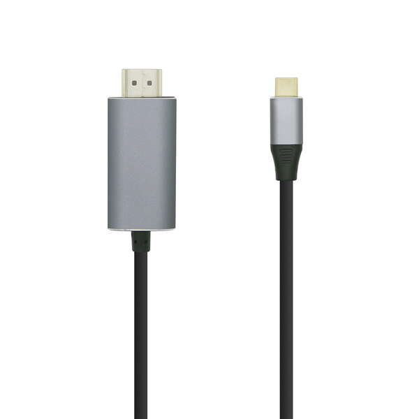 aisens cable conversor usb c a hdmi 4k@60hz usb c/m hdmi/m 0.8m color negro