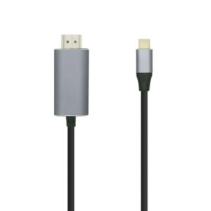 aisens cable conversor usb c a hdmi 4k@60hz usb c/m hdmi/m 1.8m color negro