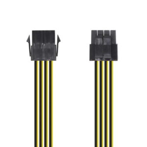 aisens cable alimentacion 8 pin/h 4+4 pin/m 30cm color negro