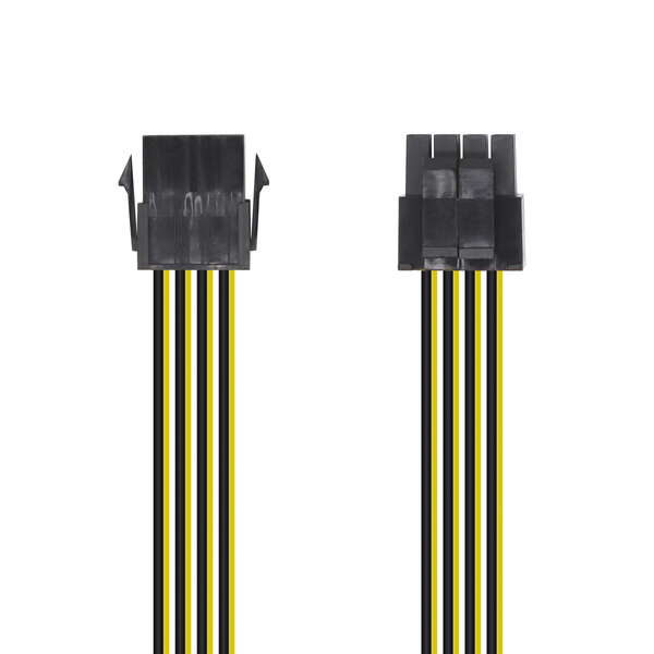 aisens cable alimentacion 8 pin/h 4+4 pin/m 30cm color negro