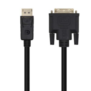 aisens cable conversor displayport a dvi dp/m dvi/m 3.0m color negro