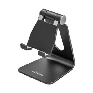 aisens soporte de sobremesa tamaño m ajustable (1 pivote) para movil / tablet color negro