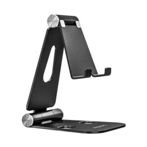 aisens soporte de sobremesa tamaño xl ajustable (2 pivotes) para movil / tablet color negro