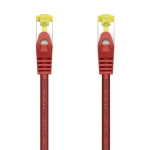 aisens cable de red latiguillo rj45 lszh cat.7 600 mhz s/ftp pimf awg26 0.5m color rojo