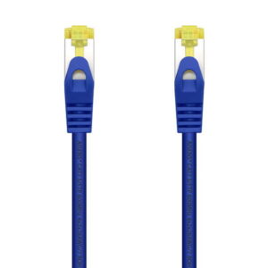 aisens cable de red latiguillo rj45 lszh cat.7 600 mhz s/ftp pimf awg26 1.0m color azul