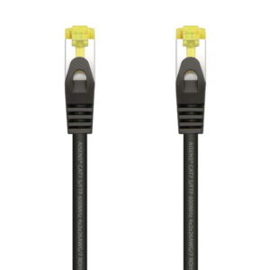 aisens cable de red latiguillo rj45 lszh cat.7 600 mhz s/ftp pimf awg26 1.0m color negro