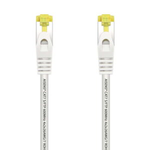 aisens cable de red latiguillo rj45 lszh cat.7 600 mhz s/ftp pimf awg26 0.5m color blanco