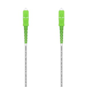 aisens cable fibra optica latiguillo g657a2 3.0 9/125 smf simplex cpr dca lszh sc/apc sc/apc 5.0m color blanco