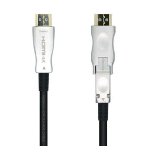 aisens cable hdmi v2.0 aoc (active optical cable) desmontable premium alta velocidad / hec 4k@60hz 4:4:4 18gbps a/m d/a/m 30m color negro