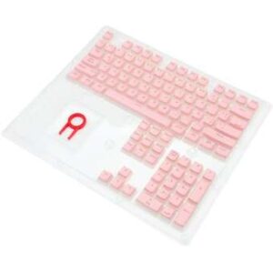 redragon scarab a130 pack de 26 teclas tecnologia de inyeccion doble disparo capa translucida color rosa