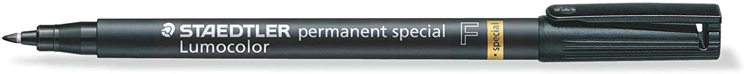 staedtler lumocolor permanent 319 rotulador permanente de punta fina trazo 0.6mm para aplicaciones especiales secado rapido color negro