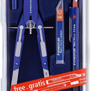 staedtler mars 552 compas de precision diametro maximo 350mm compas de aiuste rapido patas articuladas aguja intercambiable mina intercambiable