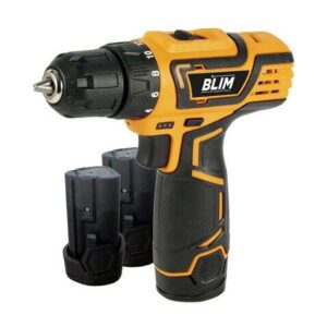 blim taladro a bateria 12v 2ah 28nm de par maximo 2 velocidades 0 400 y 0 1500rpm incluye 2 baterias y maletin de transporte