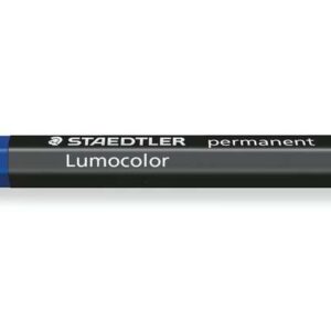 staedtler lumocolor permanent omnigraph 236 cera permanente hexagonal resistente al agua diametro 12mm aprox color azul