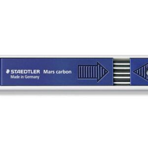 staedtler mars carbon 200 pack con 12 minas de dibujo mina hb de 2mm longitud de 130mm