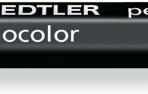 staedtler lumocolor permanent omnigraph 236 cera permanente hexagonal resistente al agua diametro 12mm aprox color negro