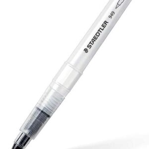 staedtler design journey 949 pincel de agua llenado con agua para mezclar punto de nylon valvula para controlar flujo de agua