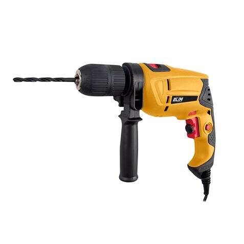 blim taladro percutor 500w velocidad regulable 0 3200rpm portabrocas de 13mm sin llave boton de bloqueo incluye maletin con accesorios