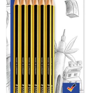 staedtler noris 120 pack de 12 lapices de grafito hexagonales hb resistencia a la rotura madera de bosques sostenibles