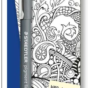 staedtler pigment liner 308 blister con rotulador calibrado trazo 0.2mm punta engarzada en metal color negro