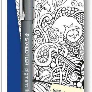 staedtler pigment liner 308 blister con rotulador calibrado trazo 0.8mm punta engarzada en metal color negro