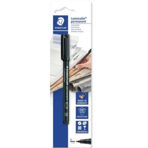 staedtler lumocolor permanent 317 rotulador permanente de punta fina trazo 1mm para casi todas las superficies secado rapido color negro