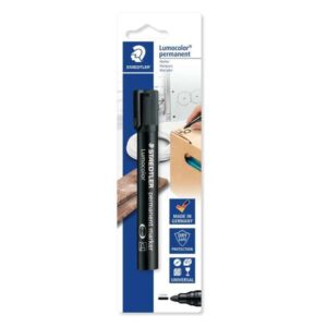 staedtler lumocolor 352 rotulador permanente de punta redonda trazo de 2mm secado rapido recargable color negro