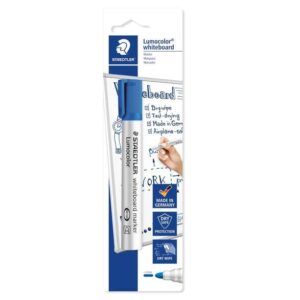 staedtler lumocolor 351 rotulador para pizarra blanca trazo 2mm secado rapido recargable color azul
