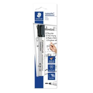 staedtler lumocolor 351 rotulador para pizarra blanca trazo 2mm secado rapido recargable color negro