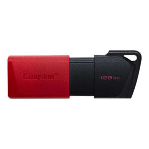 kingston datatraveler exodia m memoria usb 128gb usb 3.2 gen 1 capuchon movil enganche para llavero color negro/rojo(pendrive)