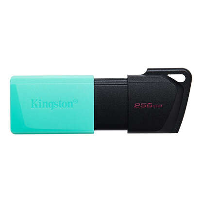kingston datatraveler exodia m memoria usb 256gb usb 3.2 gen 1 capuchon movil enganche para llavero color negro/turquesa (pendrive)