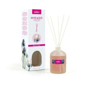 prady ambientador mikado belle epoque frasco de cristal 100ml y varitas difusoras
