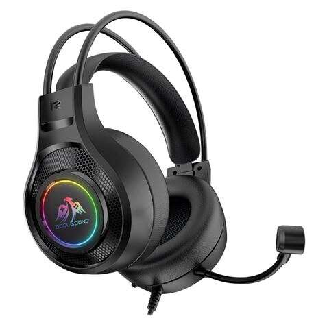 coolsound g7 auriculares gaming con microfono flexible compatible con pc, mac, ps5, ps4, xbox 360, nintendo switch iluminacion led diadema ajustable almohadillas acolchadas controles en auricular cable de 2m