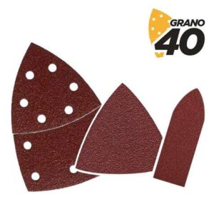 blim pack de 9 lijas con velcro para lijadora bl0137 grano 40 3 formatos