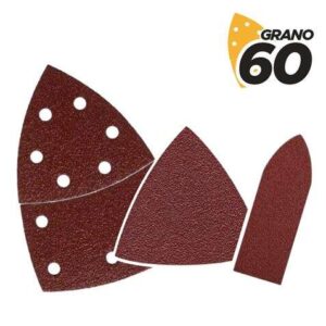 blim pack de 9 lijas con velcro para lijadora bl0137 grano 60 3 formatos