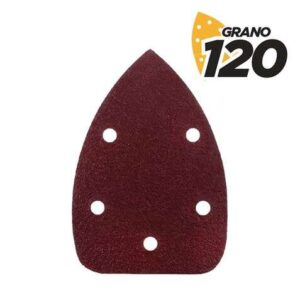 blim pack de 10 lijas con velcro para lijadora bl0124 grano 120 formato triangular