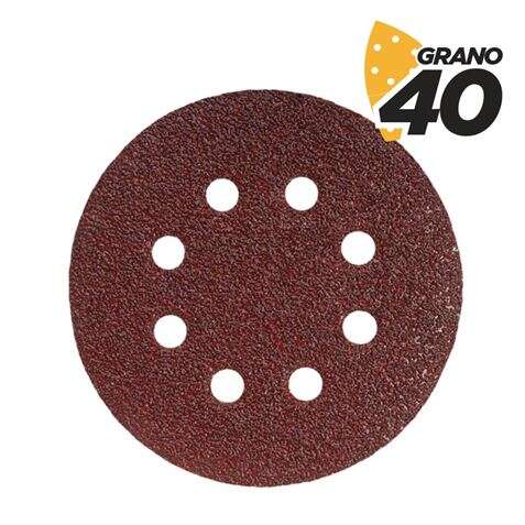 blim pack de 10 lijas con velcro para lijadora bl0136 150mm grano 40 formato circular