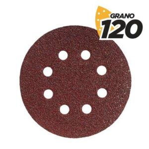 blim pack de 10 lijas con velcro para lijadora bl0136 150mm grano 120 formato circular
