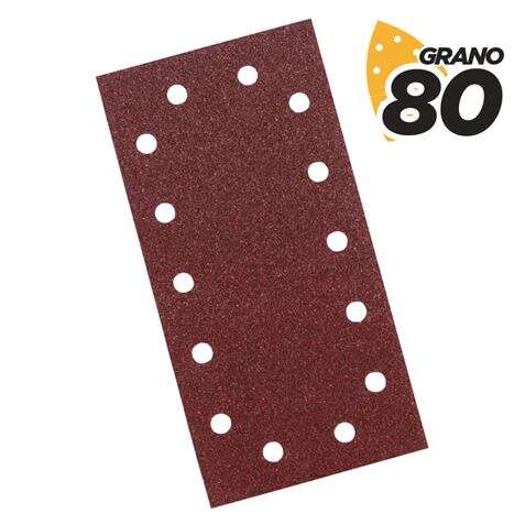 blim pack de 10 lijas para lijadora bl0123 grano 80 formato rectangular
