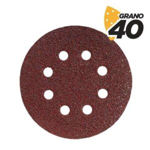 blim pack de 10 lijas con velcro para lijadora bl0150 125mm grano 40 formato circular