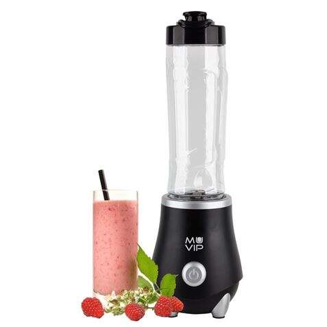 muvip batidora de vaso 250w 600ml chuchillas de acero inoxidable bloqueo de seguridad