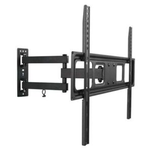 cromad soporte de pared con brazo articulado para tv de 32" 70" giratorio, inclinable y extensible peso max 35kg vesa 600x400mm
