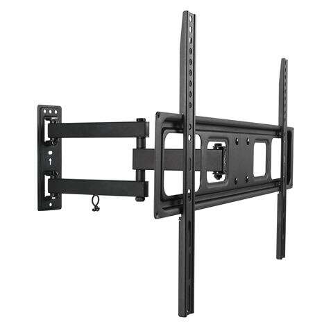 cromad soporte de pared con brazo articulado para tv de 32" 70" giratorio, inclinable y extensible peso max 35kg vesa 600x400mm