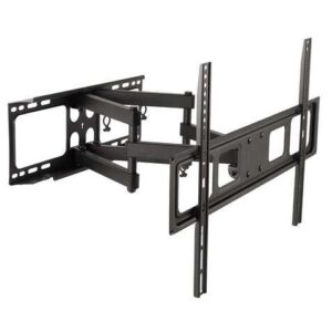 cromad soporte de pared con doble brazo articulado para tv de 32" 70" compatible con tv curva giratorio, inclinable y extensible peso max 40kg vesa 600x400mm